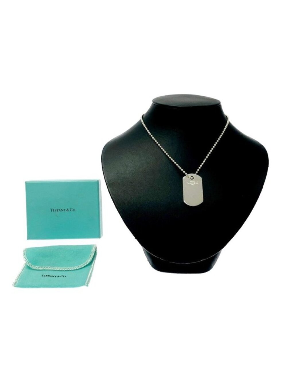 Tiffany & Co Silver Dog Tag Necklace